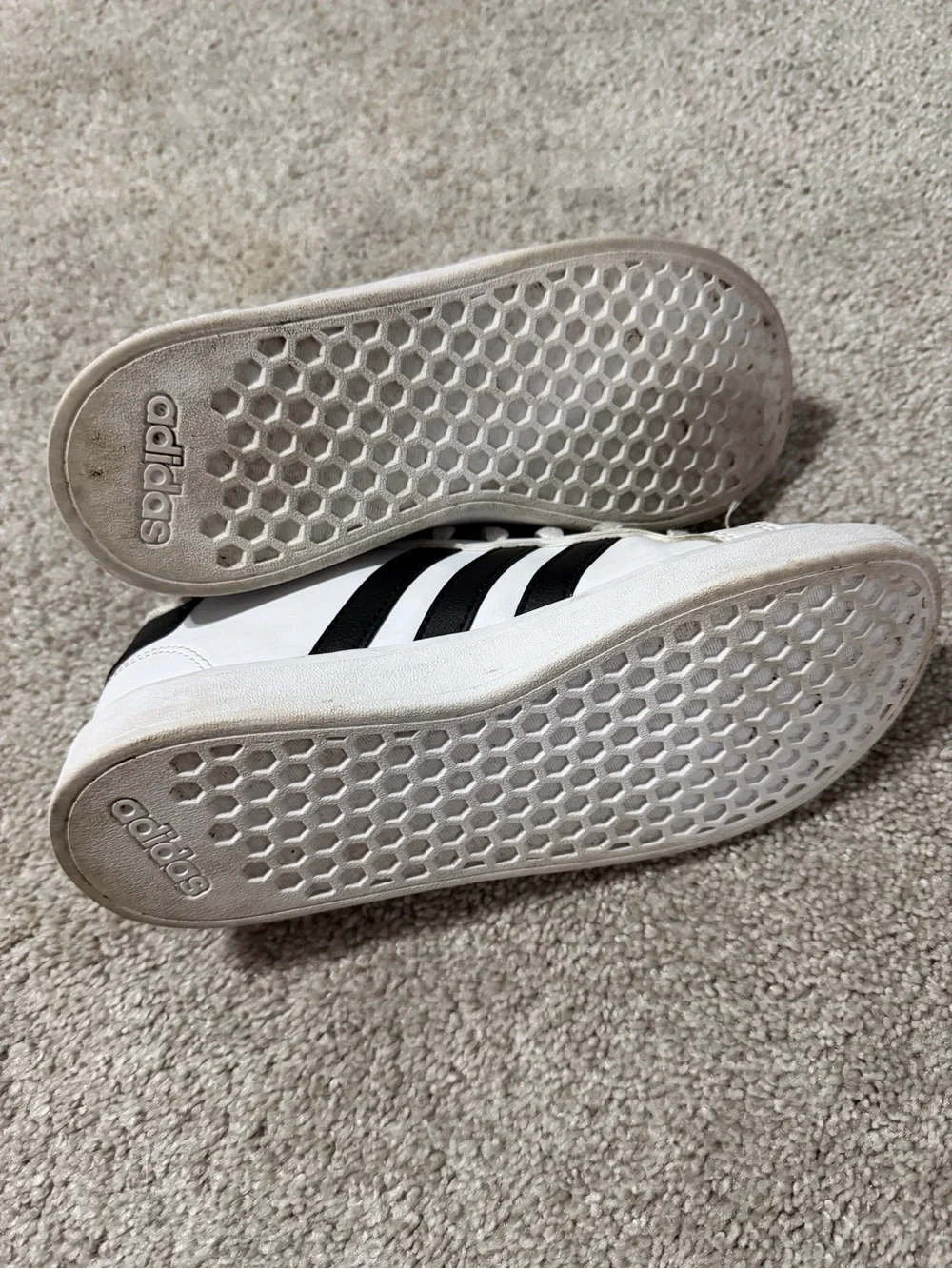 adidas Kids White & Black Classic Sneakers